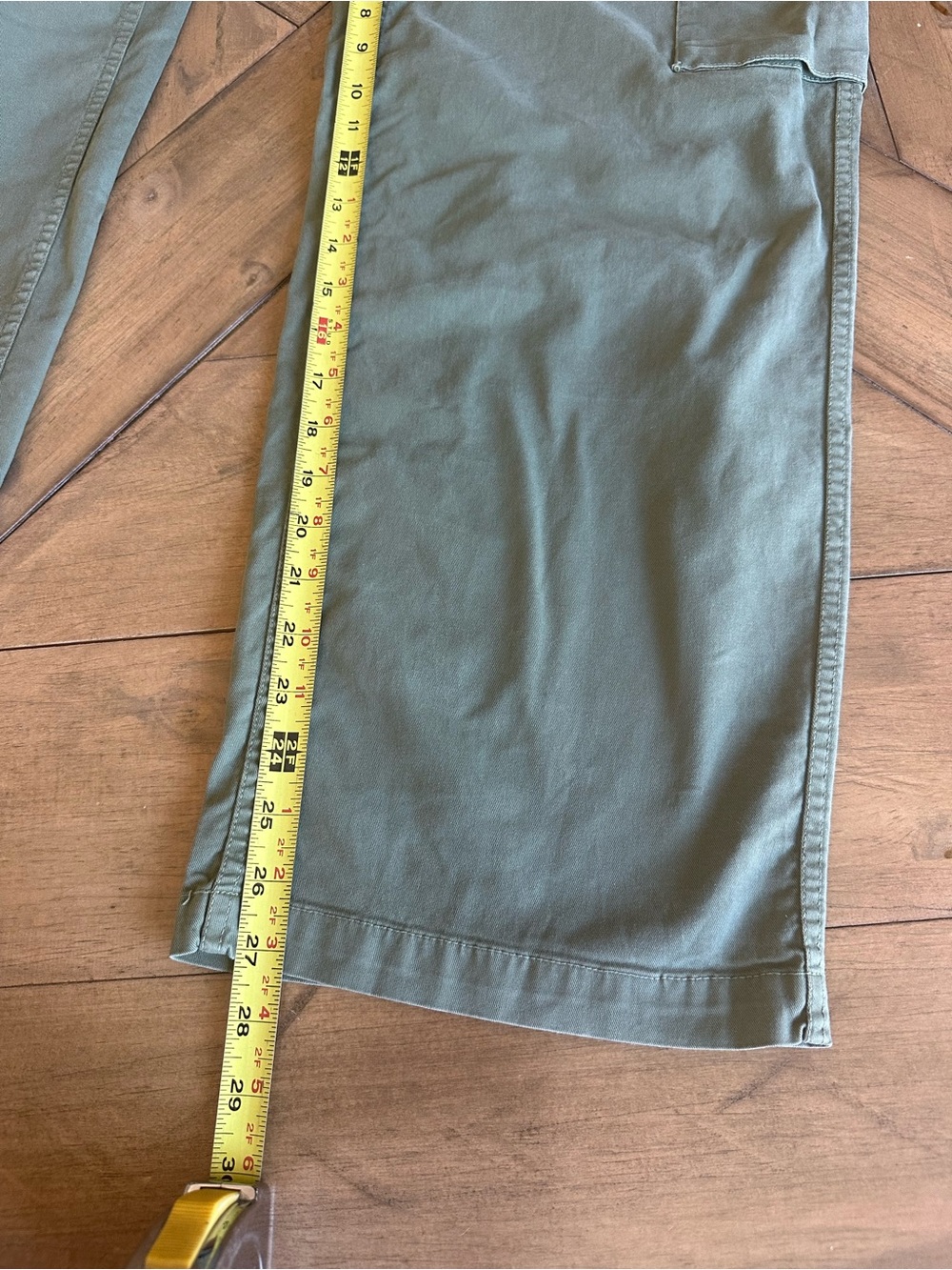 Nili Lotan Cargo Pants Olive/Army Green Utility Pockets Relaxed Fit Womens 10 - Picture 6 of 11